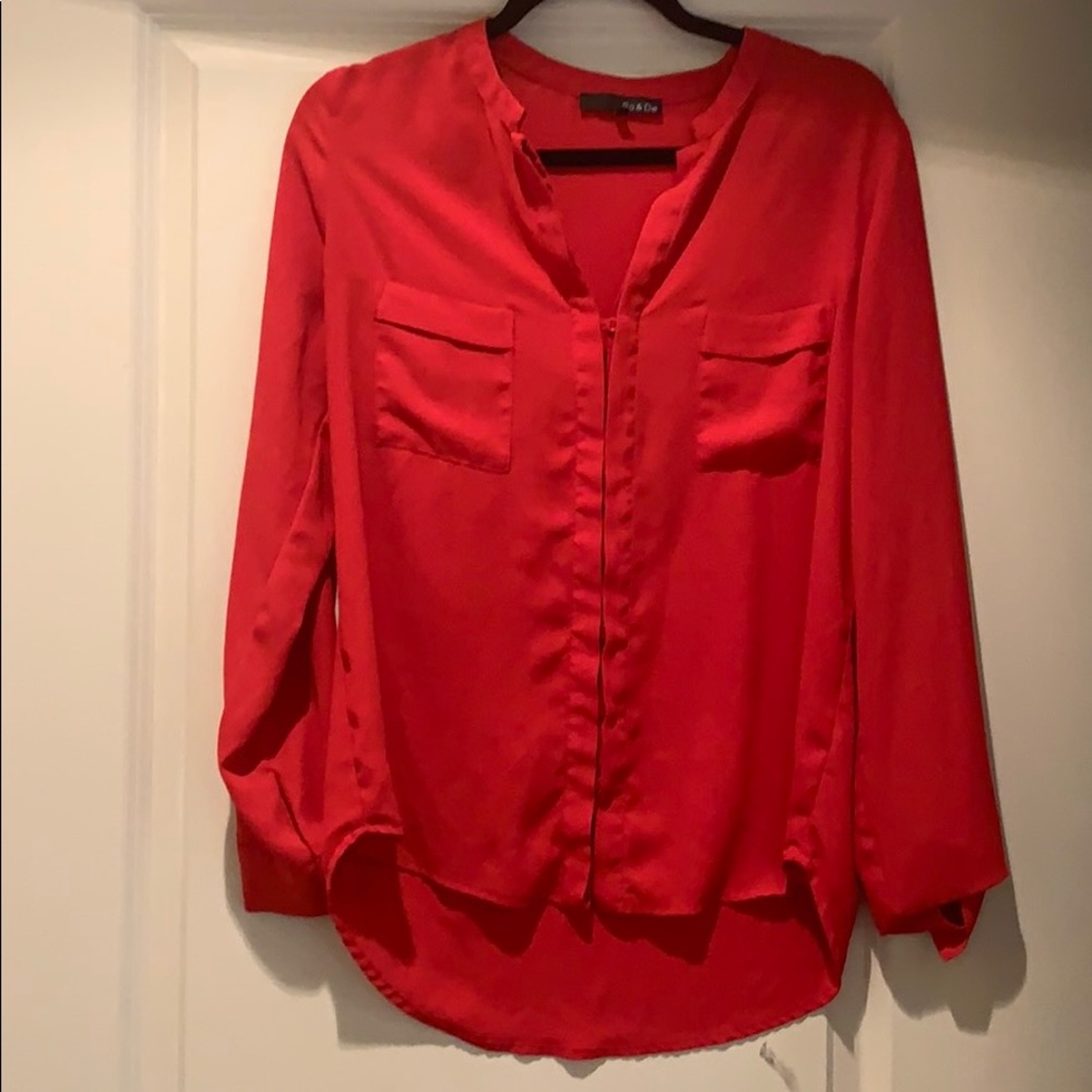 Red blouse